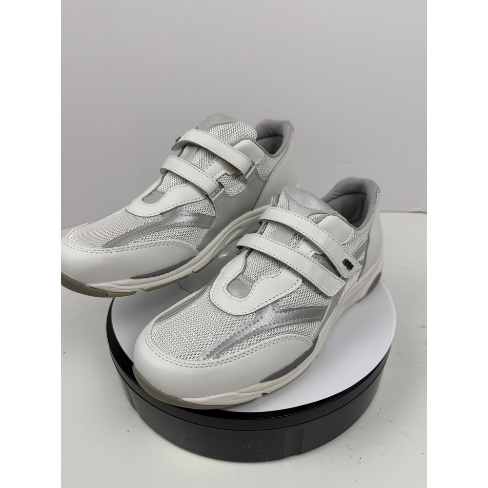 SAS Women's Silver Adjustable Orthopedic Comfort Sneakers Walking Size 11.5 M